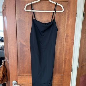 Good American only worn once black ankle length dress